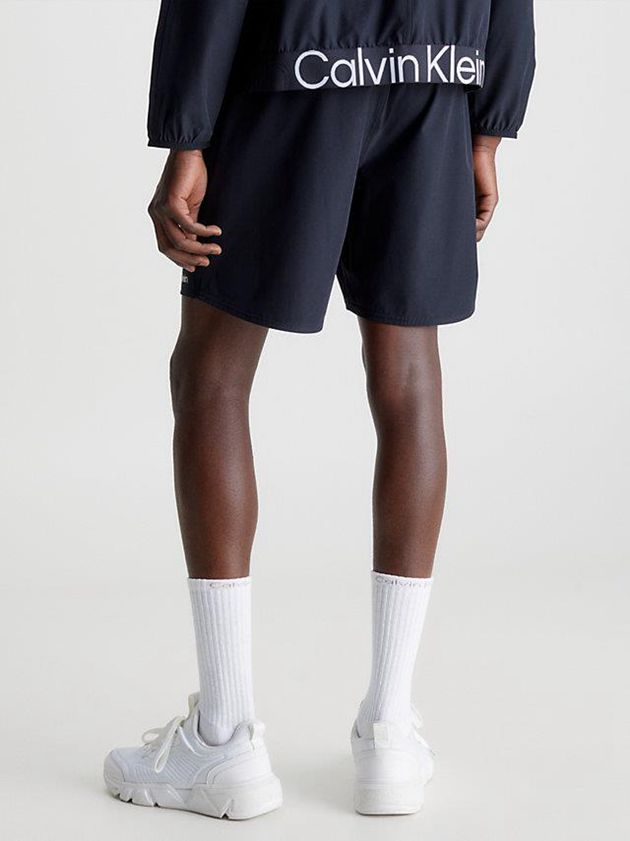 Black Calvin Klein Quick-Dry Gym Men Shorts | BPSK-10594