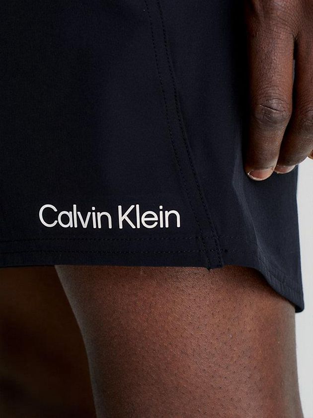 Black Calvin Klein Quick-Dry Gym Men Shorts | BPSK-10594