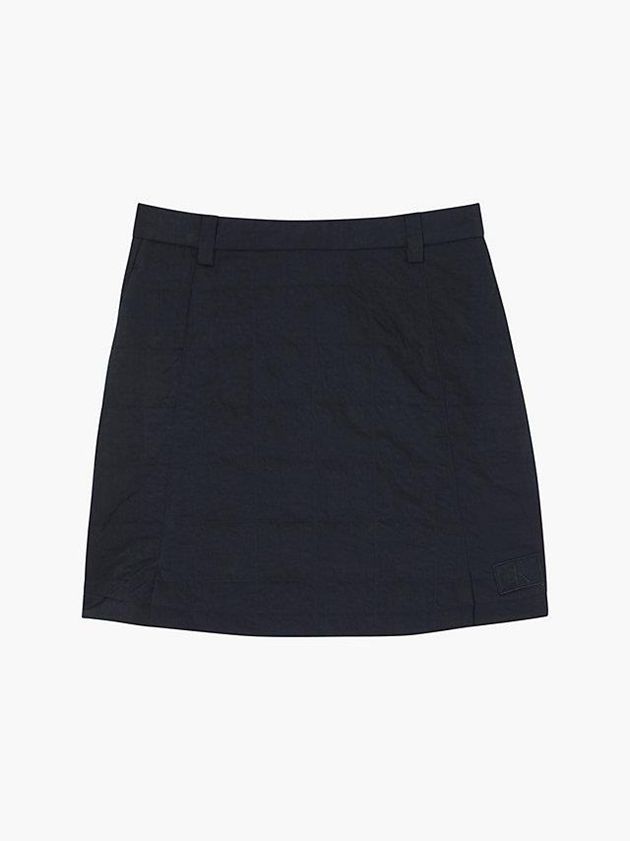 Black Calvin Klein Quilted Mini Women Skirt | XKDP-49786
