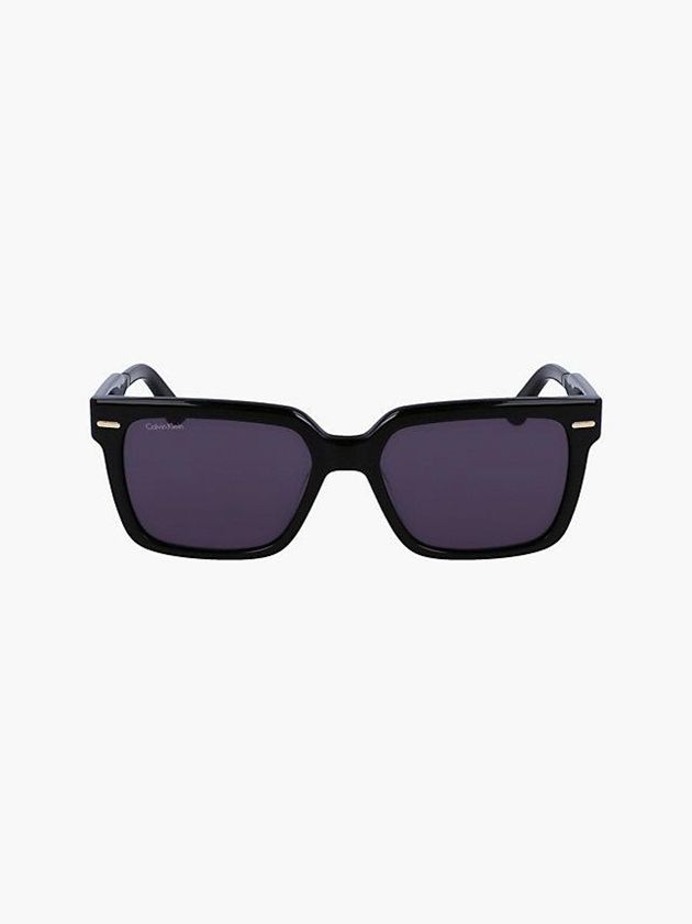 Black Calvin Klein Rectangle Men Sunglasses | OCJX-75329