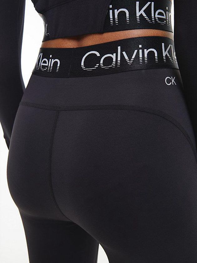 Black Calvin Klein Recycled 7/8 Gym Women Leggings | YFTB-38192
