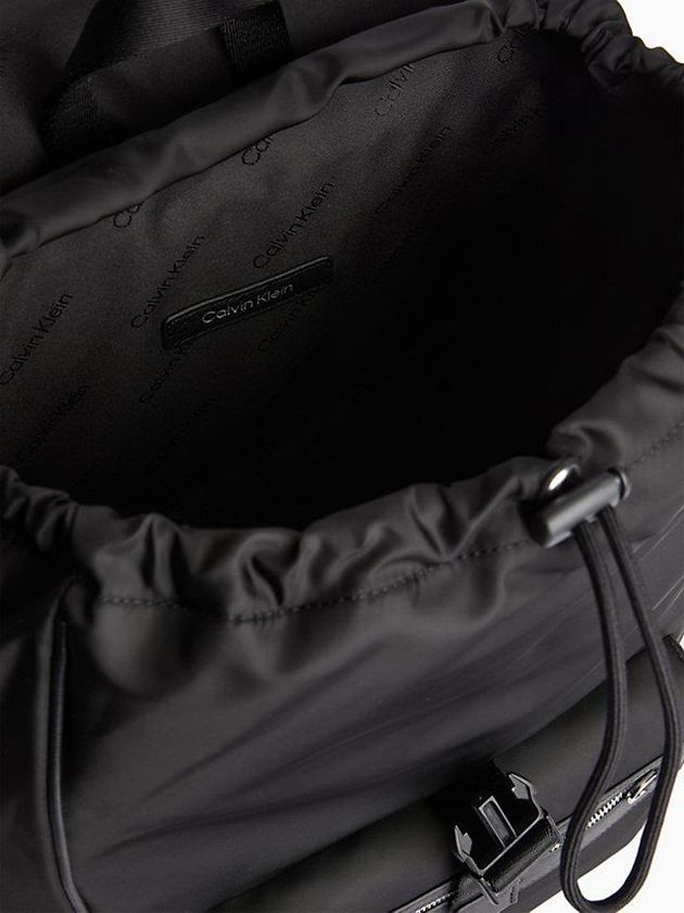 Black Calvin Klein Recycled Business Men Backpack | UJDE-28790