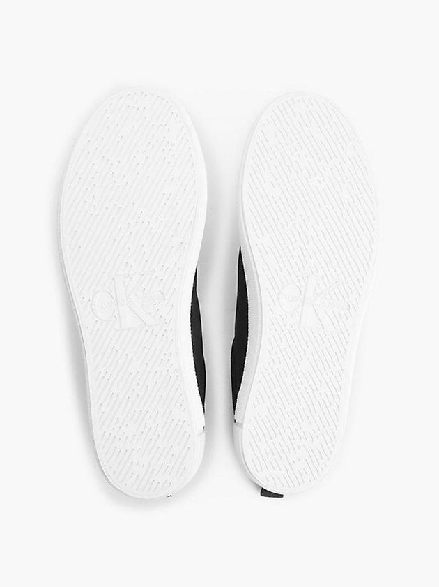 Black Calvin Klein Recycled Canvas Women Sneakers | PZWL-35864