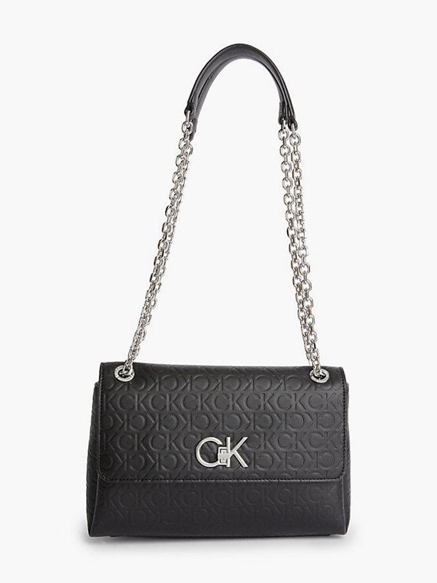 Black Calvin Klein Recycled Convertible Shoulder Women Bags | KQXF-26854
