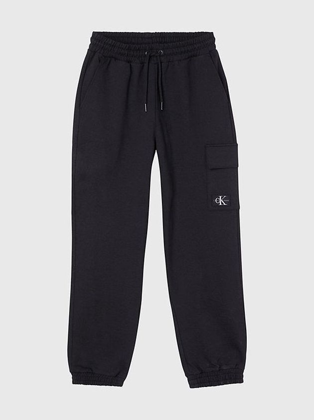 Black Calvin Klein Recycled Cotton Cargo Women Joggers | FNQZ-70632