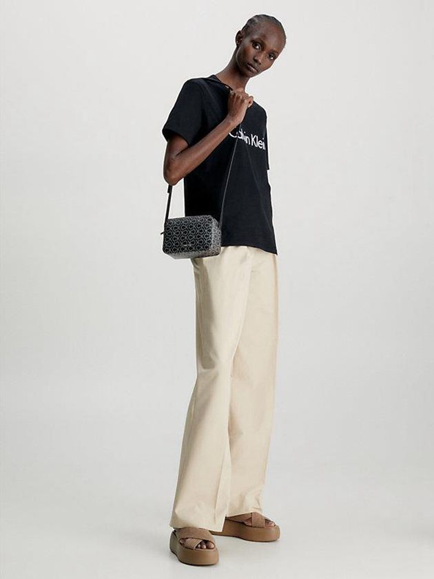 Black Calvin Klein Recycled Crossbody Logo Women Bags | QKXP-73240
