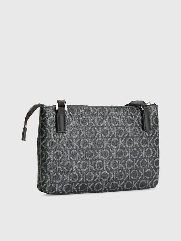 Black Calvin Klein Recycled Crossbody Logo Pouch Women Bags | JAXK-28901