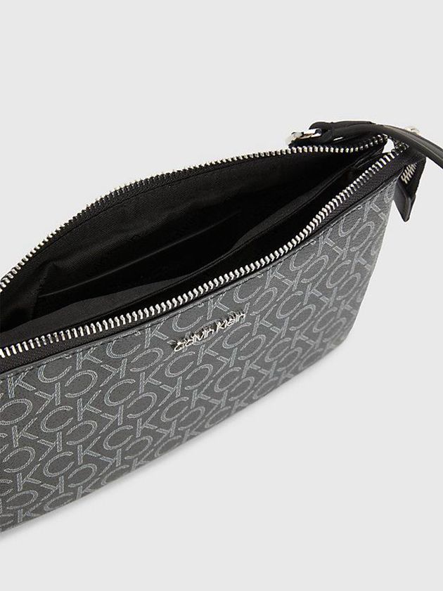 Black Calvin Klein Recycled Crossbody Logo Pouch Women Bags | JAXK-28901