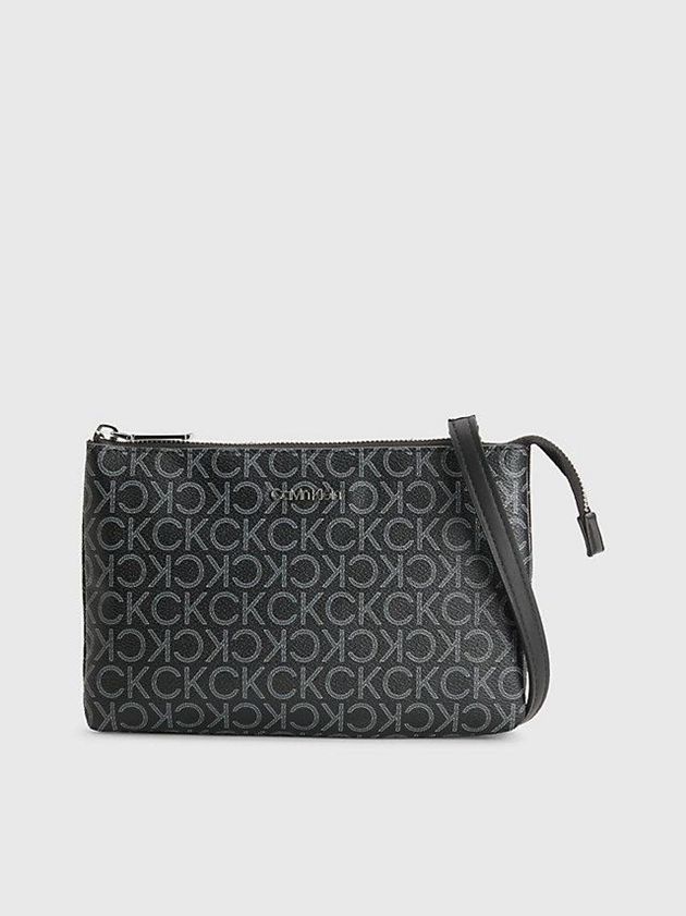 Black Calvin Klein Recycled Crossbody Logo Pouch Women Bags | JAXK-28901