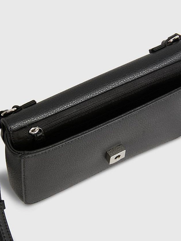 Black Calvin Klein Recycled Crossbody Wallet Women Bags | XNQR-67803