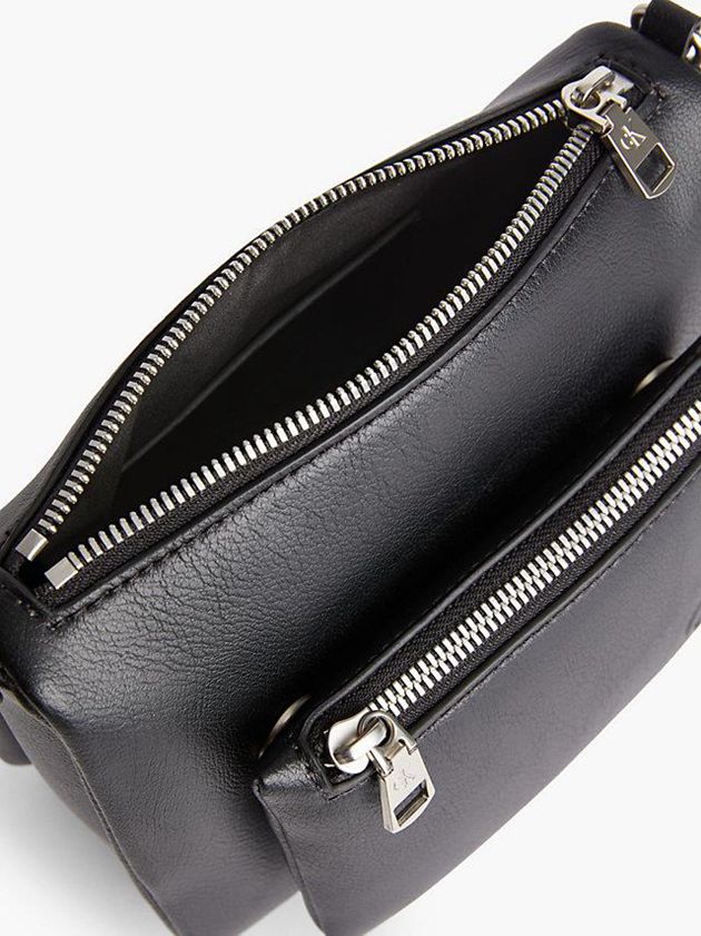 Black Calvin Klein Recycled Crossbody With Pouch Women Bags | BIEO-10728