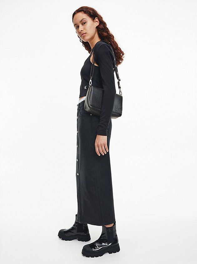 Black Calvin Klein Recycled Crossbody Women Bags | ECFA-69805