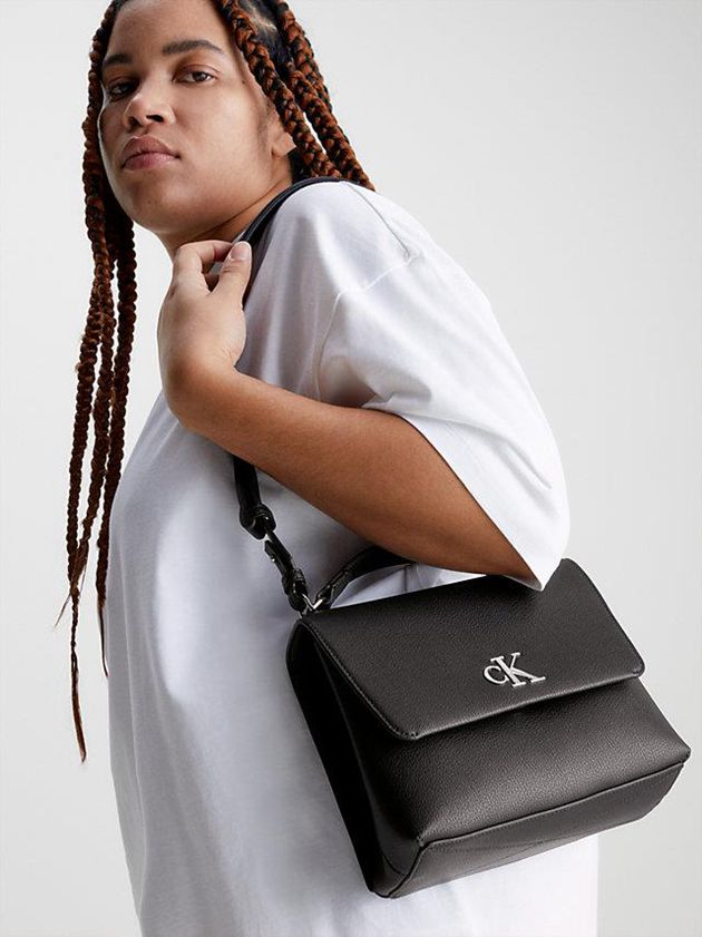 Black Calvin Klein Recycled Crossbody Women Bags | IPQD-35614
