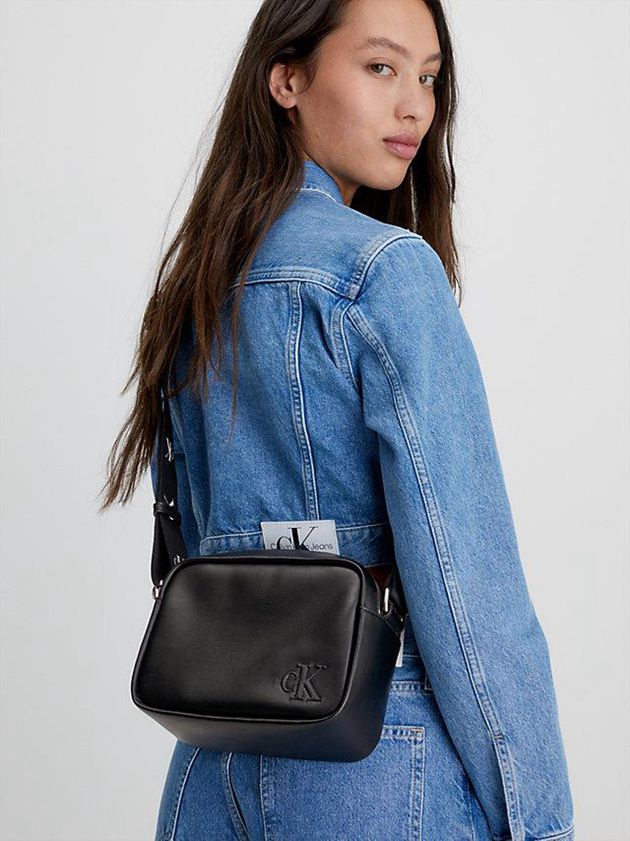 Black Calvin Klein Recycled Crossbody Women Bags | PCXT-91360