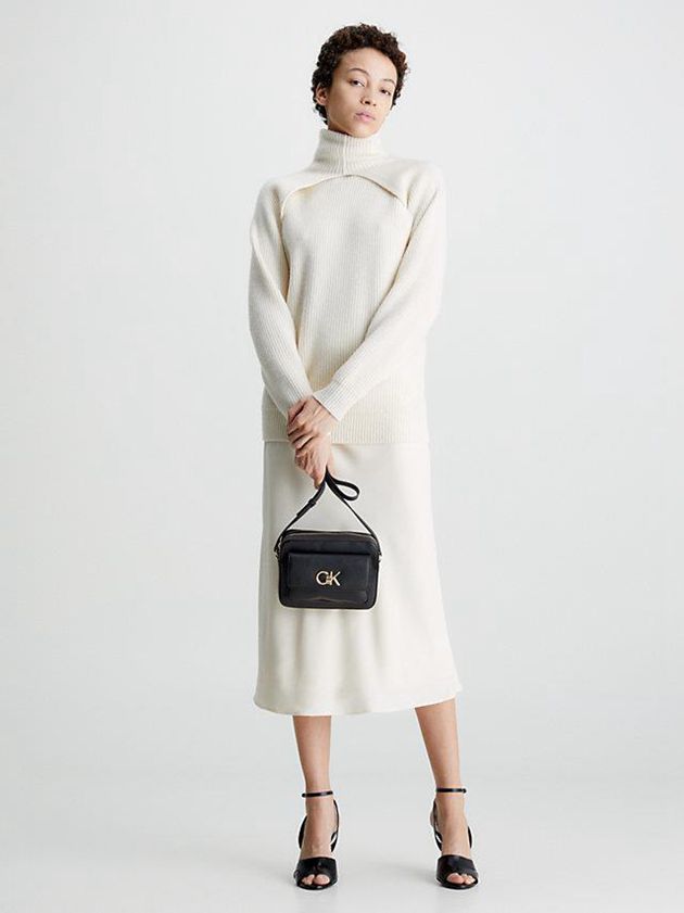 Black Calvin Klein Recycled Crossbody Women Bags | BZNF-42978