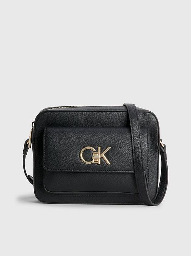 Black Calvin Klein Recycled Crossbody Women Bags | BZNF-42978