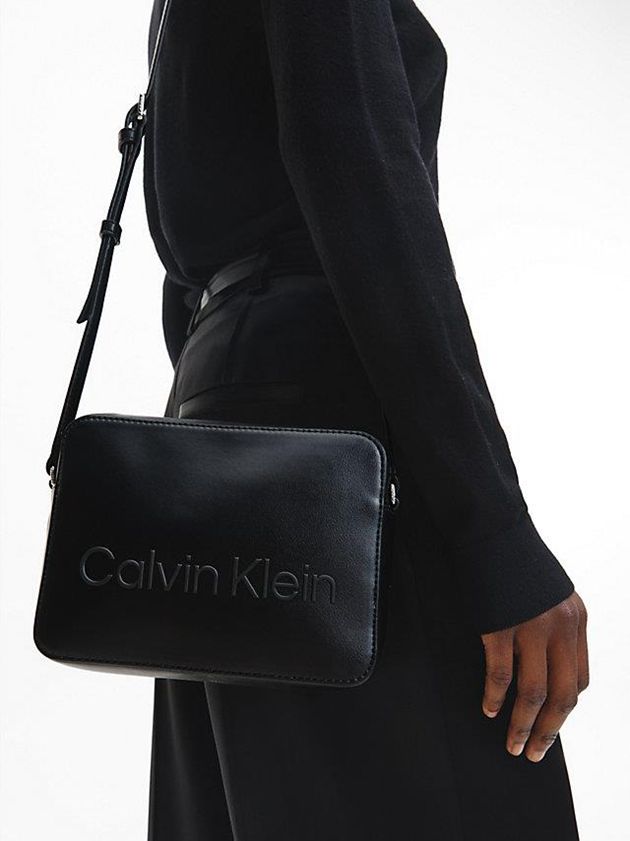 Black Calvin Klein Recycled Crossbody Women Bags | NLPO-89574