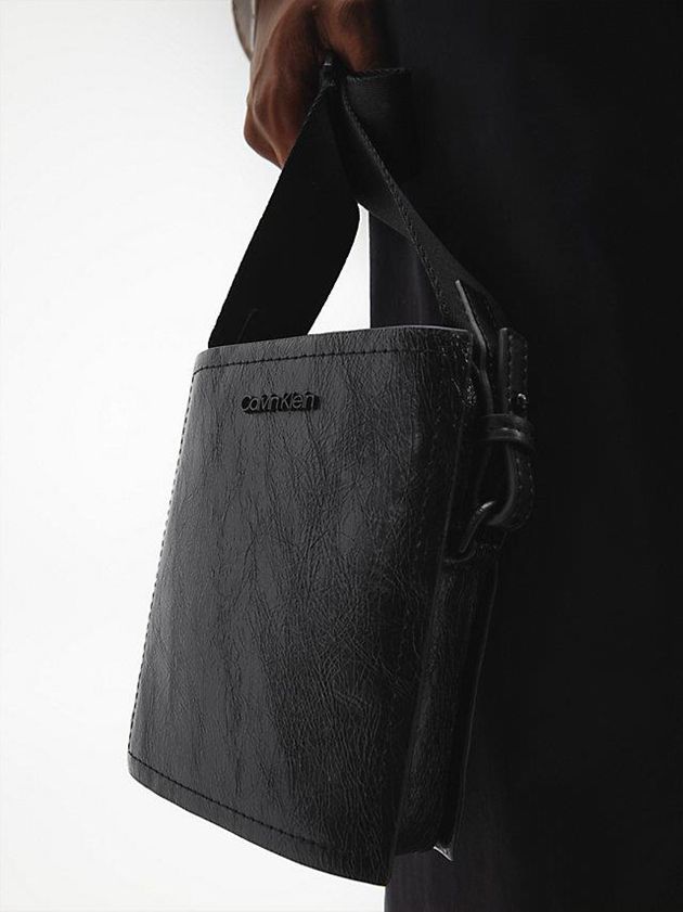 Black Calvin Klein Recycled Crossbody Women Bags | ZCWM-85164