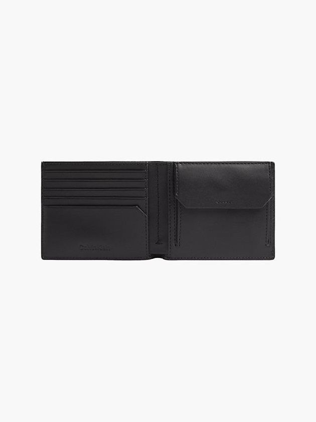 Black Calvin Klein Recycled Faux Leather Men Cardholders | CZJB-90145