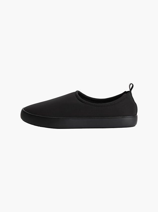 Black Calvin Klein Recycled Felt Men Slippers | SBVE-23814