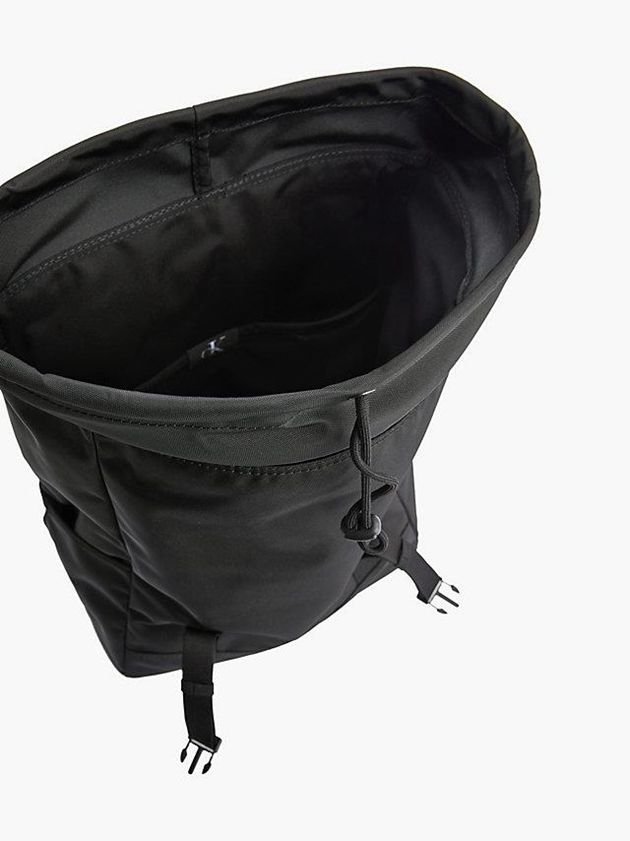 Black Calvin Klein Recycled Flap Men Backpack | KHDE-78102