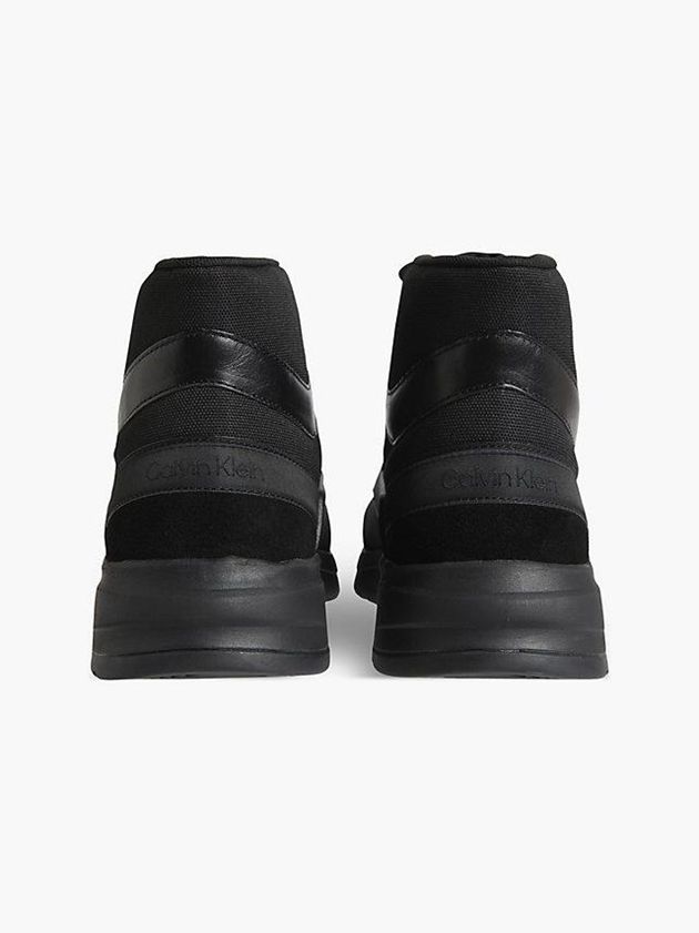 Black Calvin Klein Recycled High-Top Men Sneakers | CZGL-49836