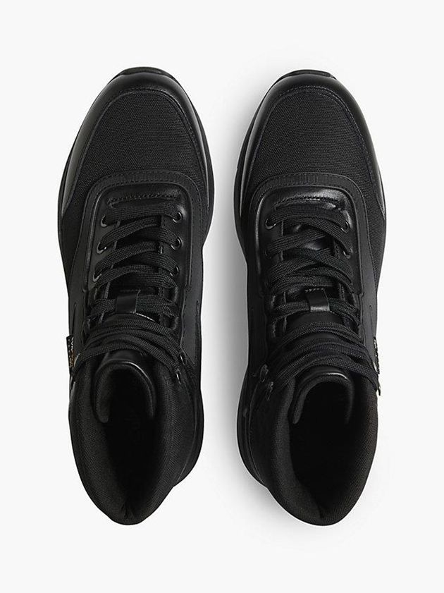 Black Calvin Klein Recycled High-Top Men Sneakers | CZGL-49836