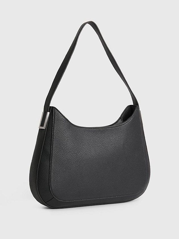 Black Calvin Klein Recycled Hobo Women Bags | ECDP-50896