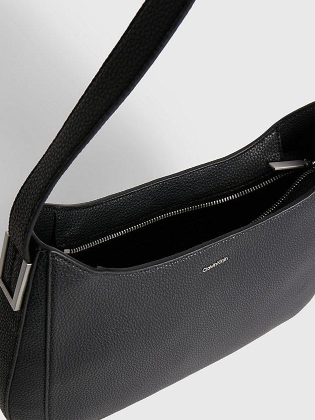 Black Calvin Klein Recycled Hobo Women Bags | ECDP-50896