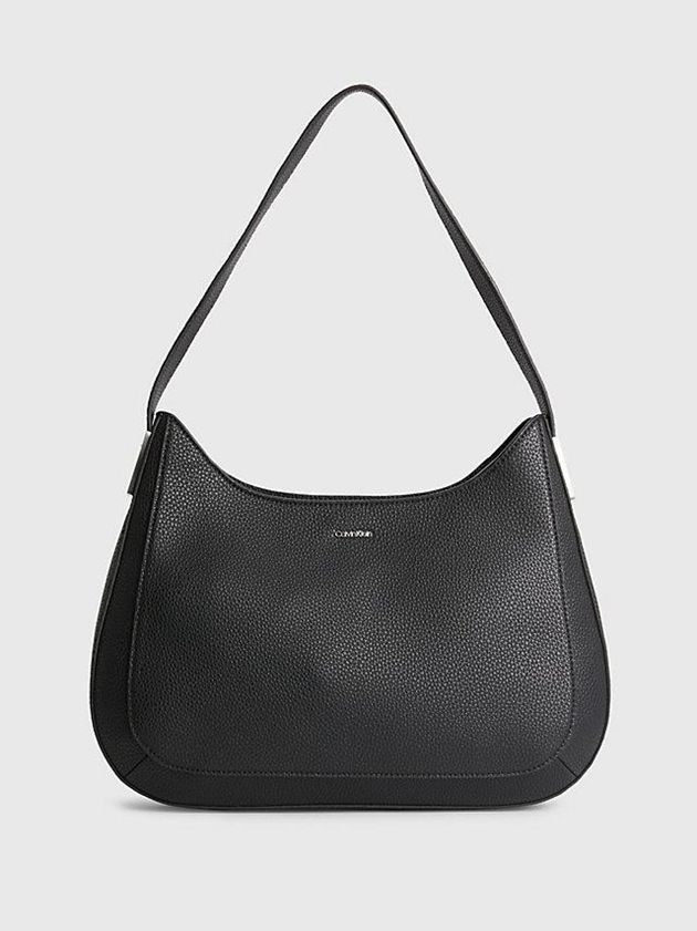 Black Calvin Klein Recycled Hobo Women Bags | ECDP-50896