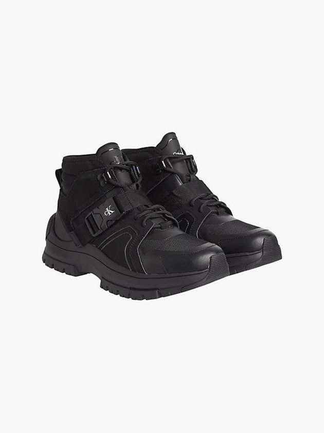 Black Calvin Klein Recycled Hybrid Hiking Men Boots | FEYO-81390