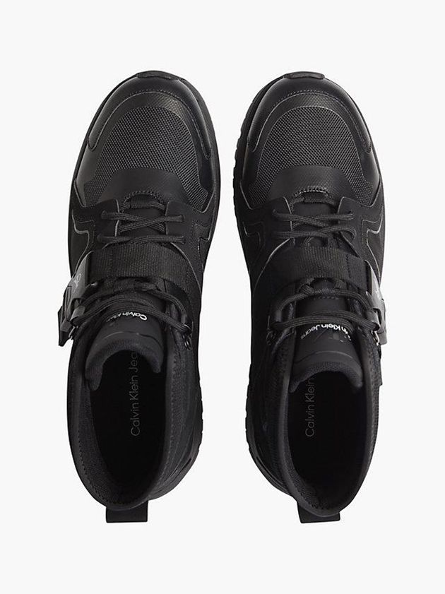 Black Calvin Klein Recycled Hybrid Hiking Men Boots | FEYO-81390