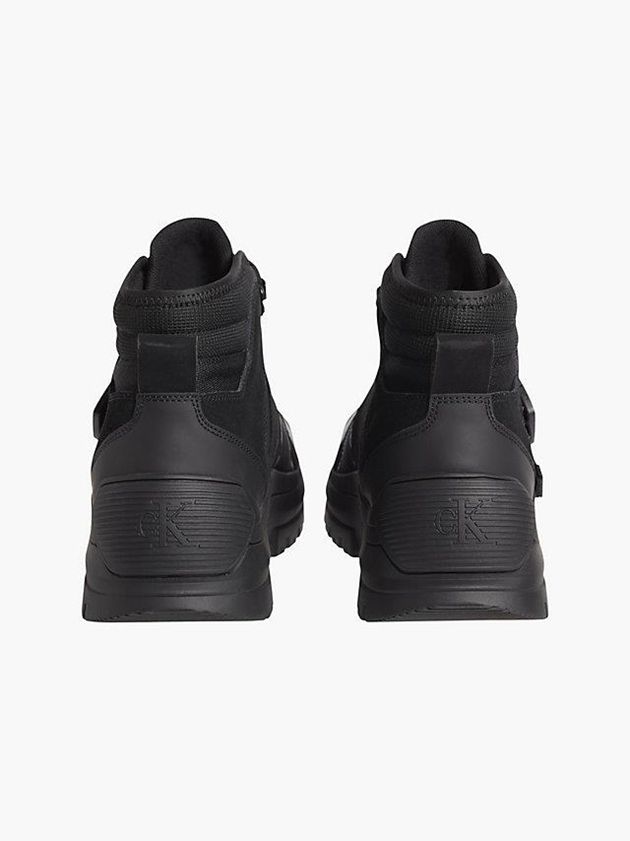 Black Calvin Klein Recycled Hybrid Hiking Men Boots | FEYO-81390