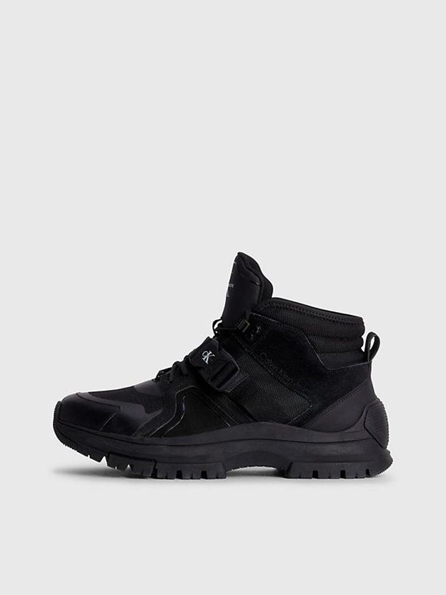 Black Calvin Klein Recycled Hybrid Hiking Men Boots | FEYO-81390