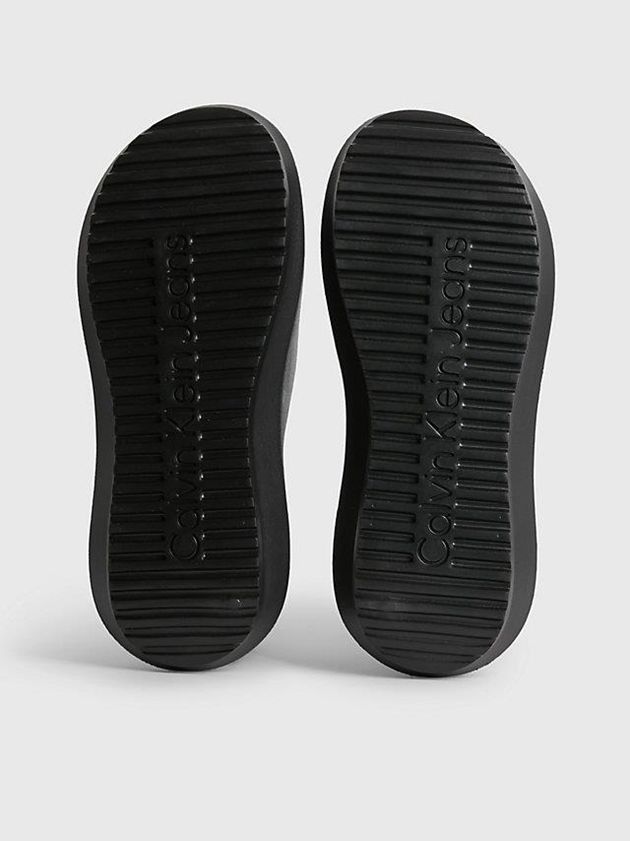 Black Calvin Klein Recycled Hybrid Sliders Women Slippers | TCRX-76241