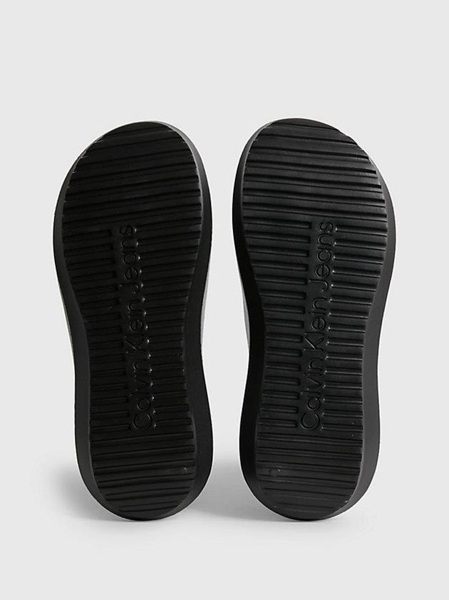 Black Calvin Klein Recycled Hybrid Sliders Men Slippers | ANBS-63459