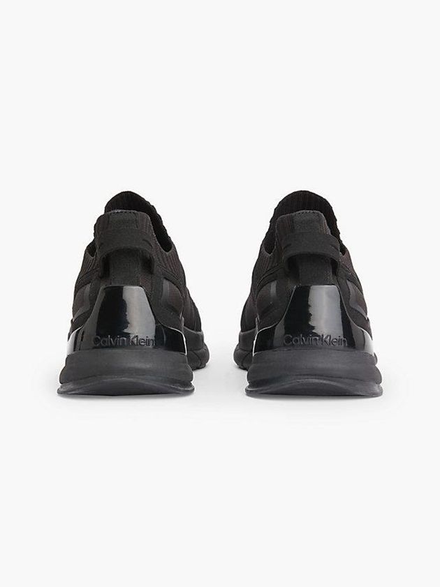 Black Calvin Klein Recycled Knit Men Sneakers | GCKO-14867