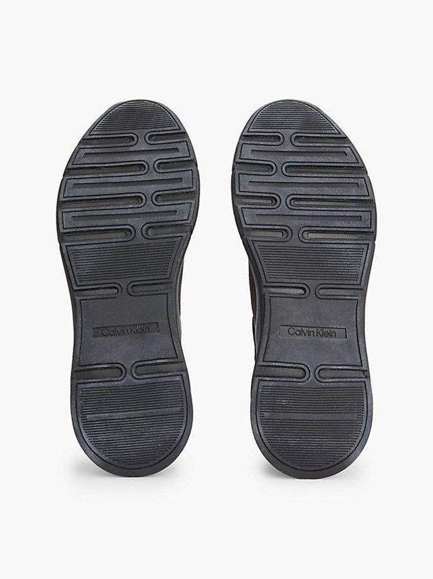 Black Calvin Klein Recycled Knit Men Sneakers | GCKO-14867