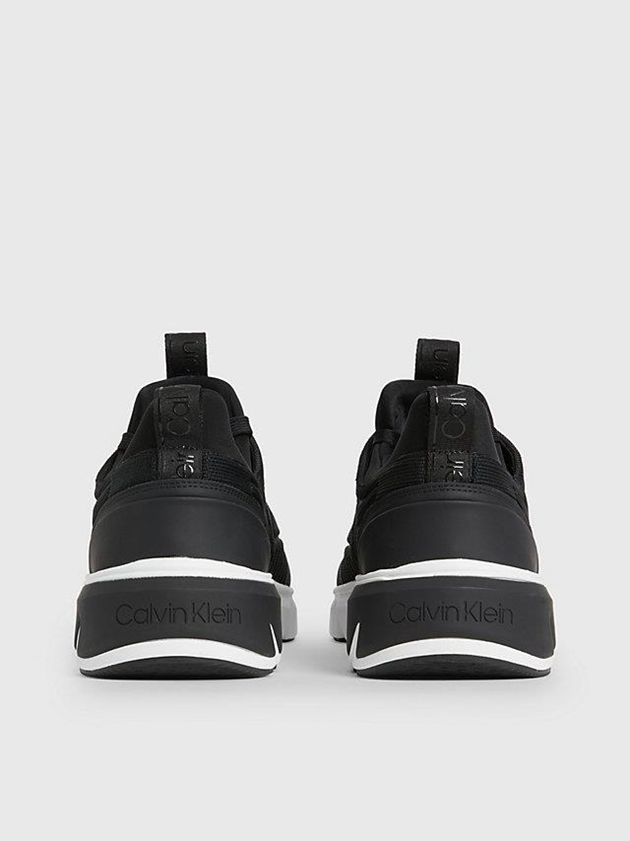 Black Calvin Klein Recycled Knit Men Sneakers | COKN-61438