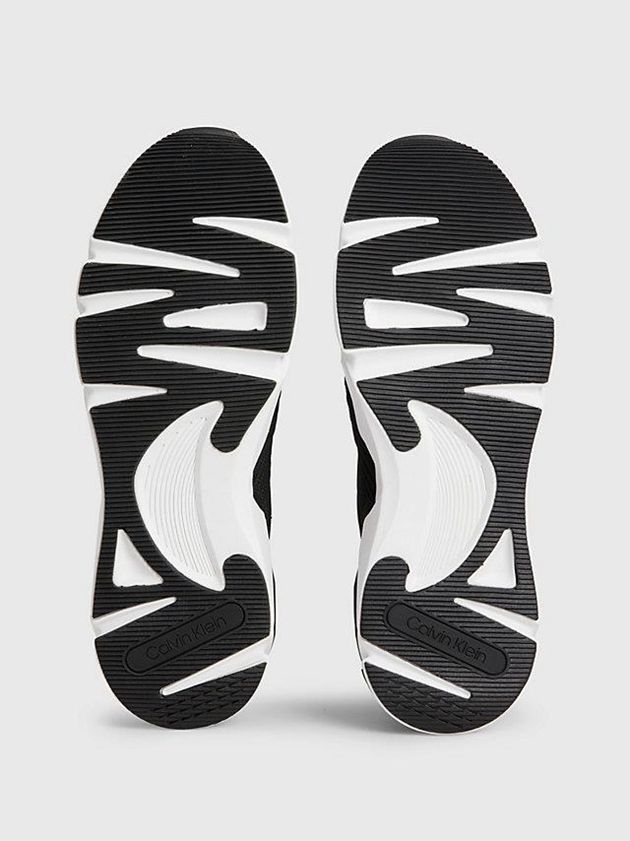 Black Calvin Klein Recycled Knit Men Sneakers | COKN-61438