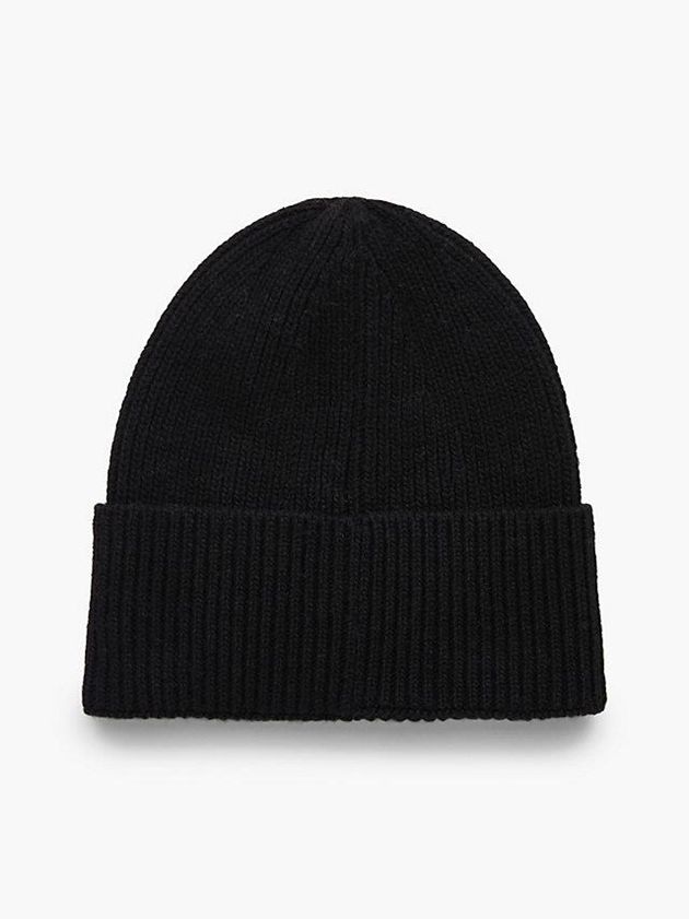 Black Calvin Klein Recycled Knit Women Beanie | XUDA-97051