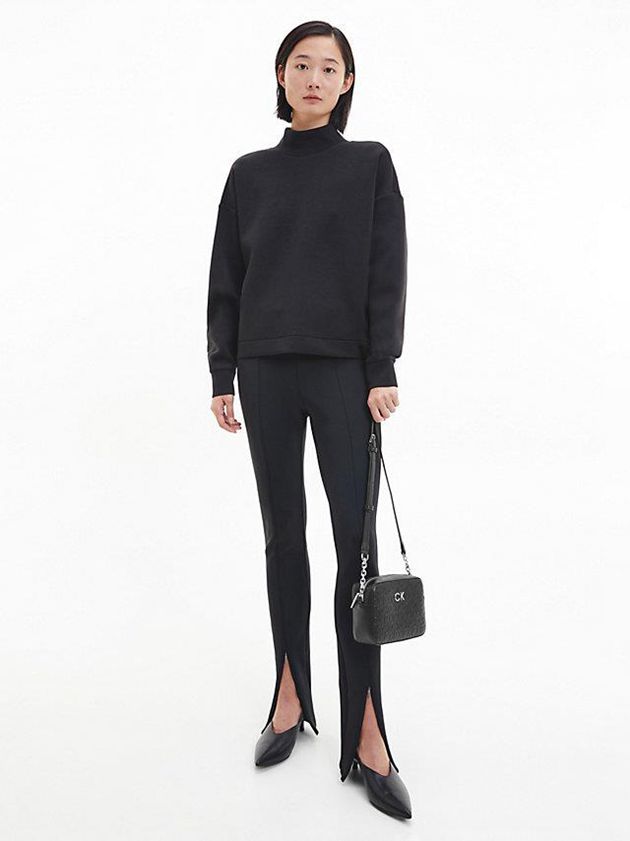 Black Calvin Klein Recycled Logo Crossbody Women Bags | HDGW-97386