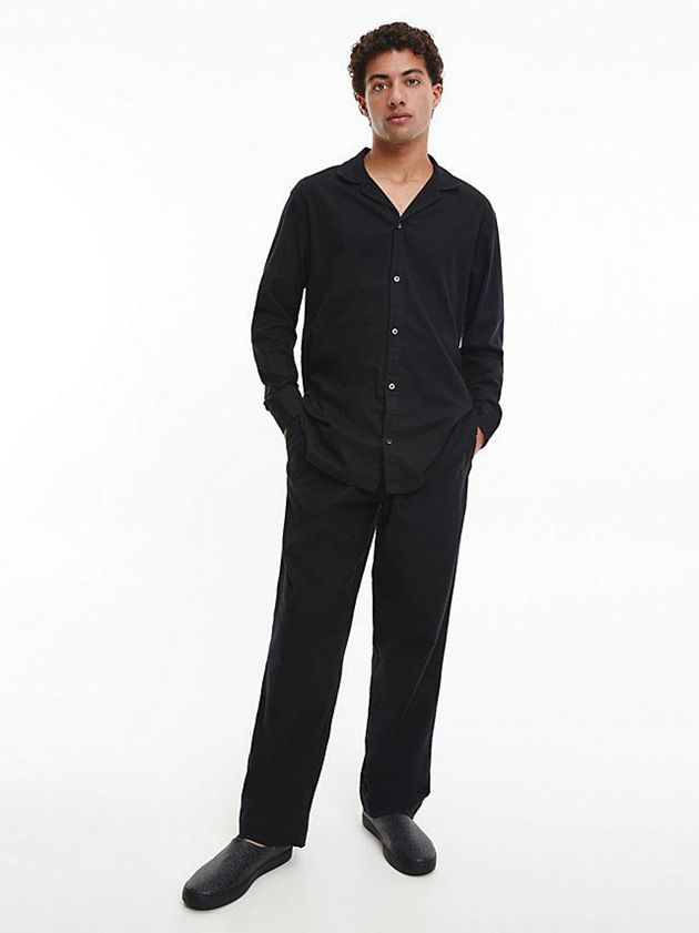 Black Calvin Klein Recycled Logo Men Slippers | JMZC-74263