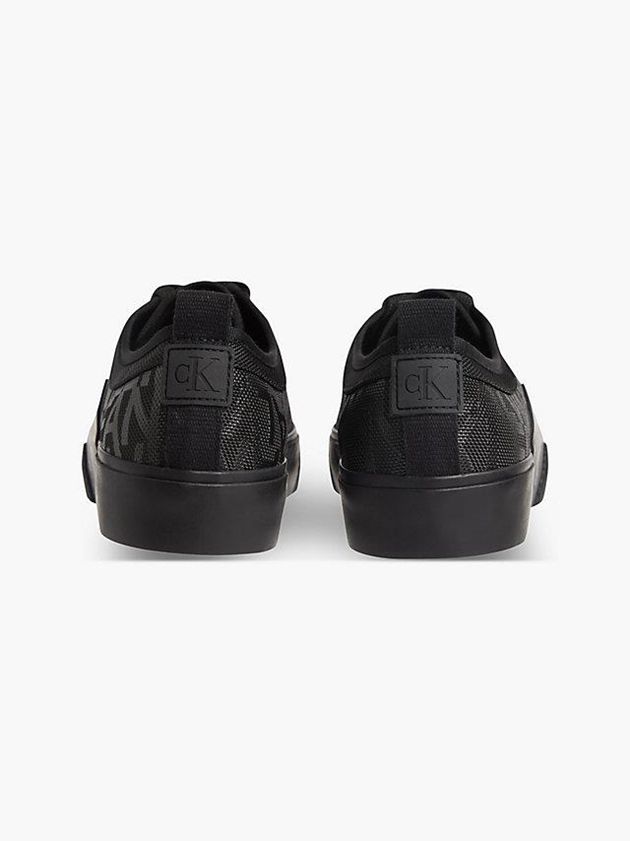 Black Calvin Klein Recycled Logo Men Sneakers | HNDT-81439