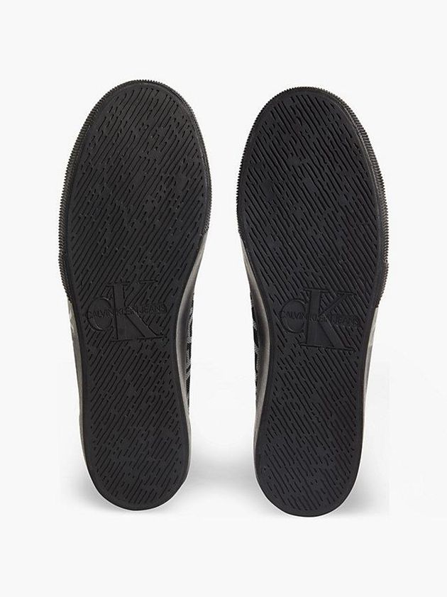 Black Calvin Klein Recycled Logo Men Sneakers | HNDT-81439