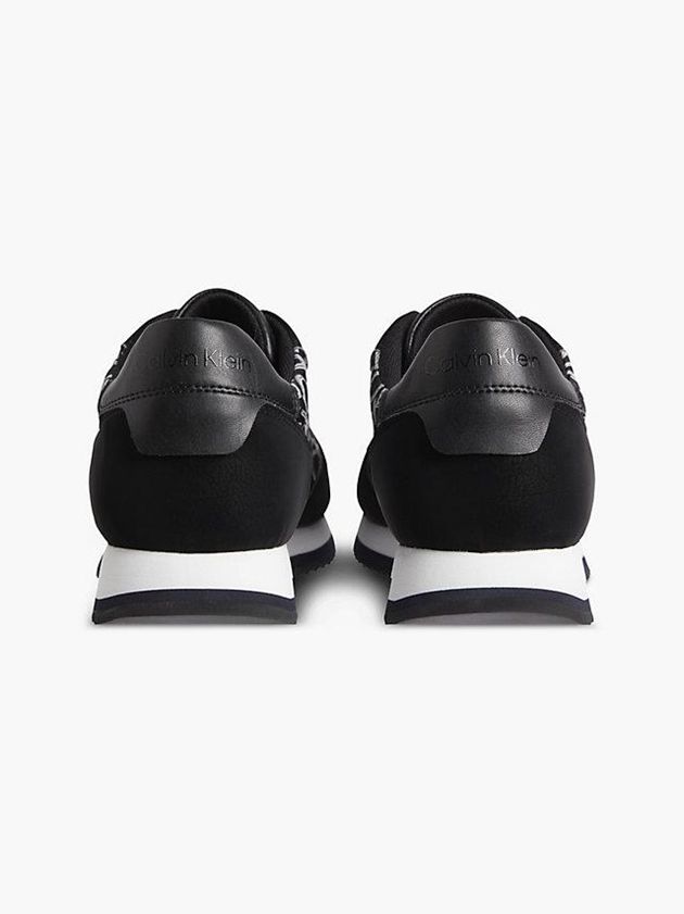 Black Calvin Klein Recycled Logo Men Sneakers | PQHY-95132