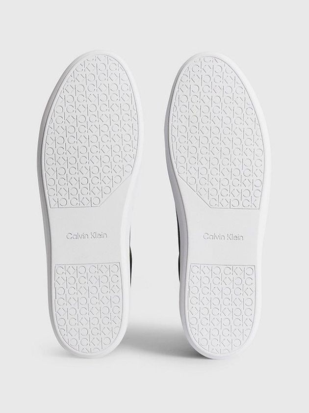 Black Calvin Klein Recycled Logo Men Sneakers | KCNJ-13407