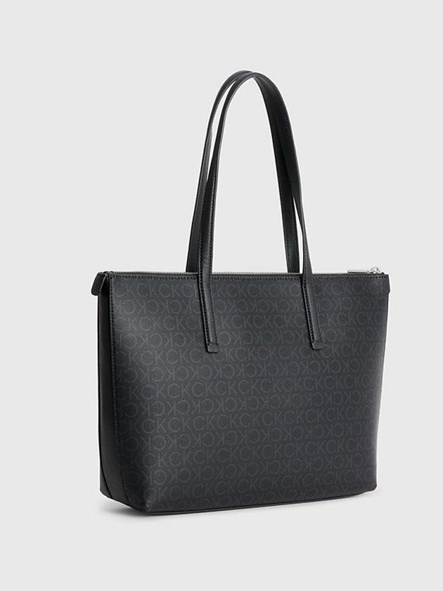 Black Calvin Klein Recycled Logo Tote Women Bags | HGML-46791