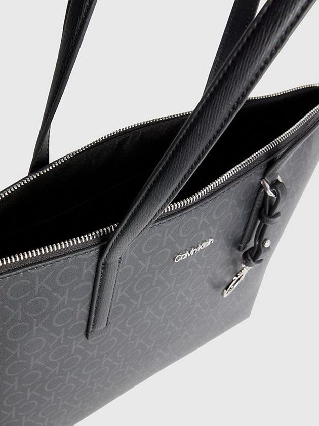 Black Calvin Klein Recycled Logo Tote Women Bags | HGML-46791