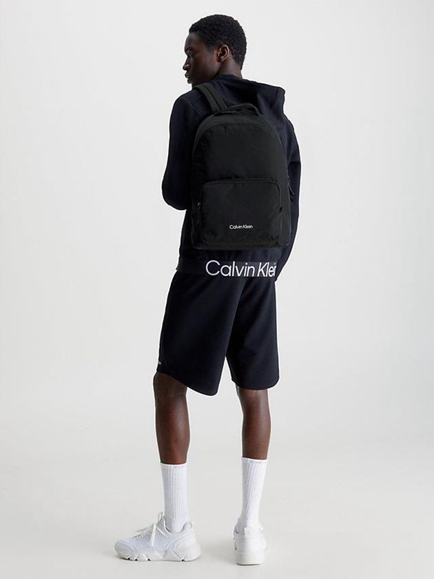 Black Calvin Klein Recycled Men Backpack | UQHT-79205